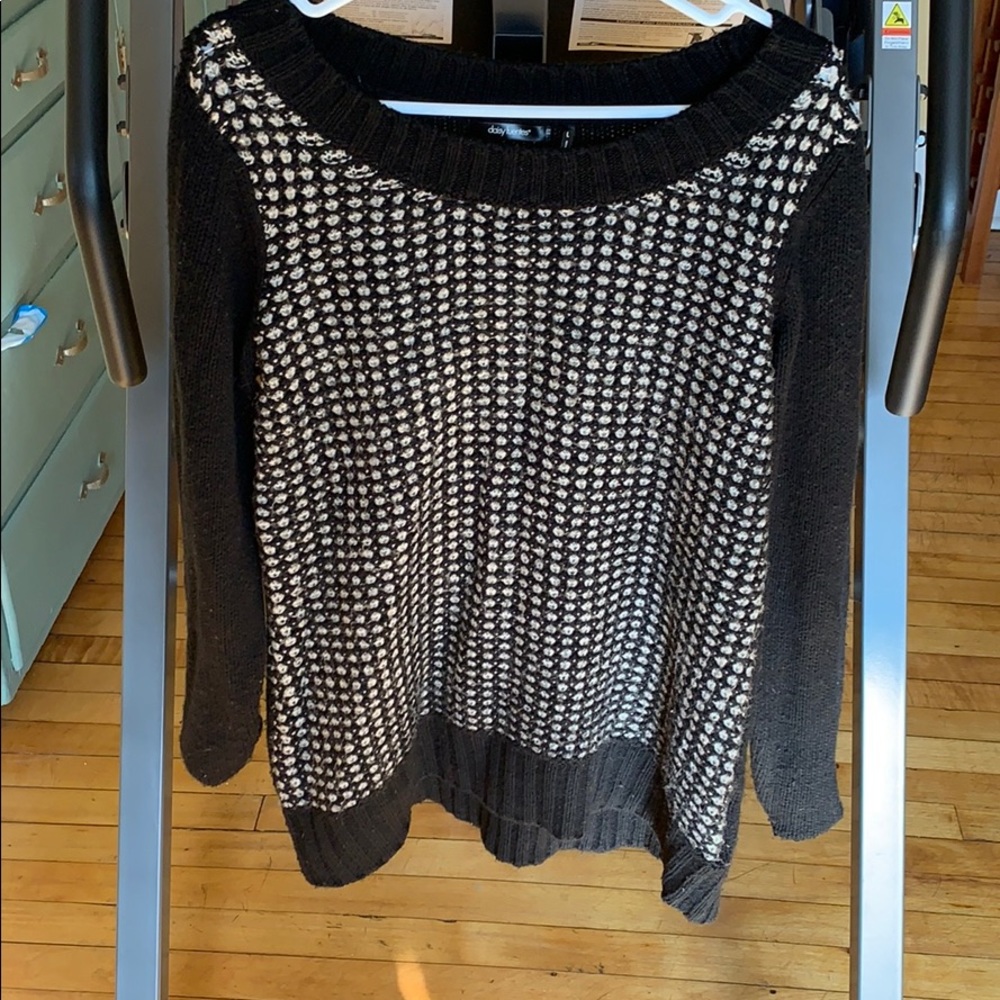 Black and white sweater